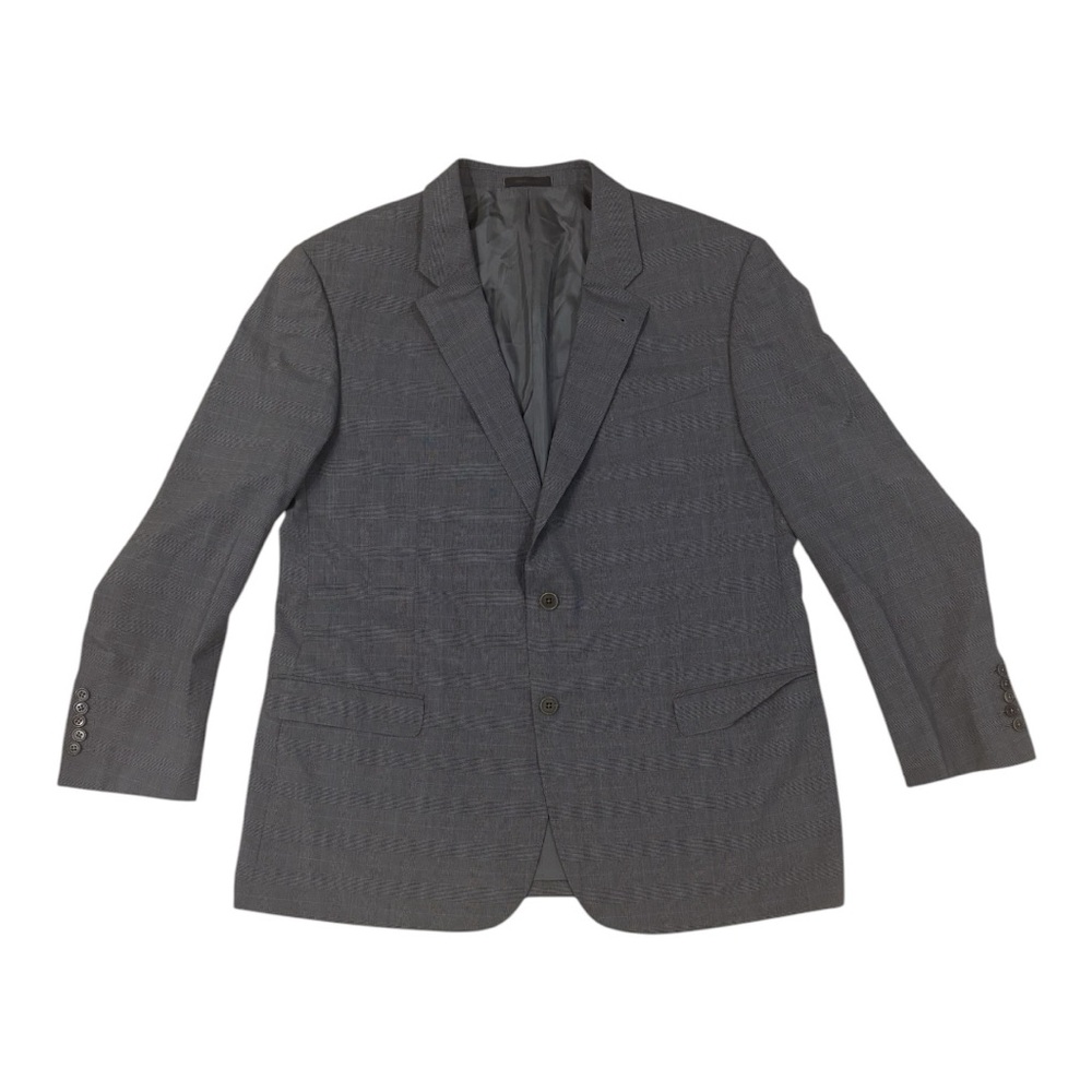 Giorgio Armani Blazer 48R US Gray With Blue Stripes